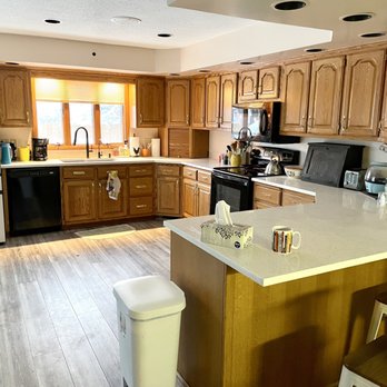 Granite - After - New quartz countertops from Granite Corp! Yippee!! - Countertop Installation Near Me - Oswego, Illinois