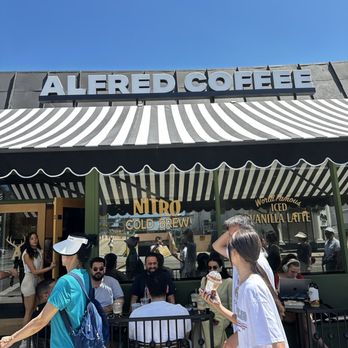 Alfred Coffee - Storefront entrance and signage - Coffee & Tea Near Me - Beverly Hills, California