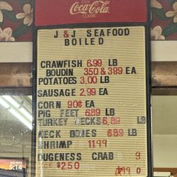 J & J Seafood - As of 3/8/26