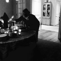 The master at work... Charlene isn't just a chef - she does it all!