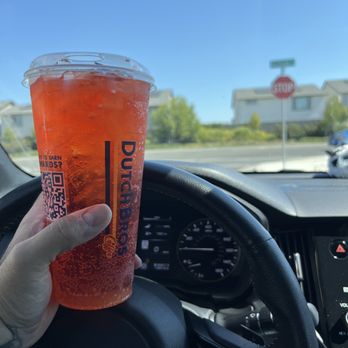 Dutch Bros Coffee - Sugar-free rebel with sugar-free strawberry and sugar-free peach for the flavor - Juice Bars & Smoothies Near Me - Sacramento, California Dutch Bros Coffee - Sugar-free rebel with sugar-free strawberry and sugar-free peach for the flavor - Juice Bars & Smoothies Near Me - Sacramento, California