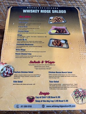 Menu photo 5 Whiskey Ridge Saloon Rochester, IL