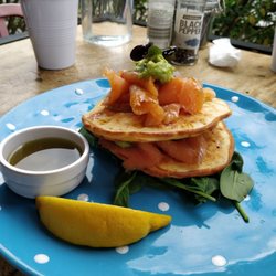 The Runaway Spoon - Corn Frittas with Smoked Salmon and Spinach