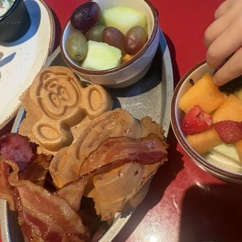 Whispering Canyon Cafe - Mickey-shaped Waffles - Barbeque Near Me - Lake Buena Vista, Florida