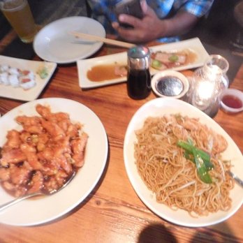 Wokcano - Noodles, orang chicken, average. - Chinese Near Me - Los Angeles, California