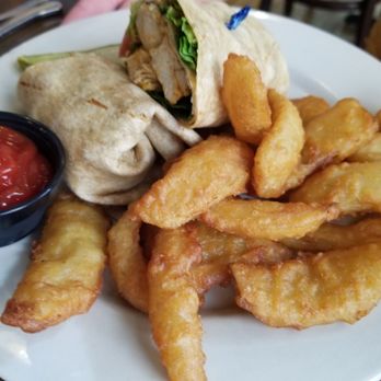 Davidson Brothers Restaurant & Brewery - Buffalo chicken wrap with onion petals - Breweries Near Me - Glens Falls, New York Davidson Brothers Restaurant & Brewery - Buffalo chicken wrap with onion petals - Breweries Near Me - Glens Falls, New York