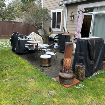 Premier Solutions NW - Costco gazebo build 12'x14' with custom gutter and new concrete patio. 1095 pieces total. - Handyman Near Me