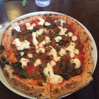 Pupatella - Meatball pizza (I added mushrooms) - Pizza Near Me - Arlington, Virginia Pupatella - Meatball pizza (I added mushrooms) - Pizza Near Me - Arlington, Virginia