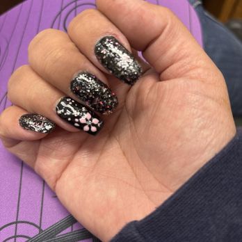 Nice Nails - Ugly shape, chrome color that I didn't like still showing neat cuticle, not cleaned up around nails - Nail Salons Near Me - Arleta, California Nice Nails - Ugly shape, chrome color that I didn't like still showing neat cuticle, not cleaned up around nails - Nail Salons Near Me - Arleta, California