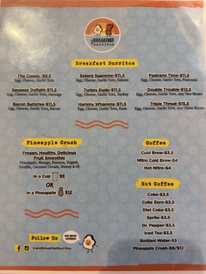 Menu photo 2 And Breakfast Burritos Oceanside, CA Menu photo 2 And Breakfast Burritos Oceanside, CA