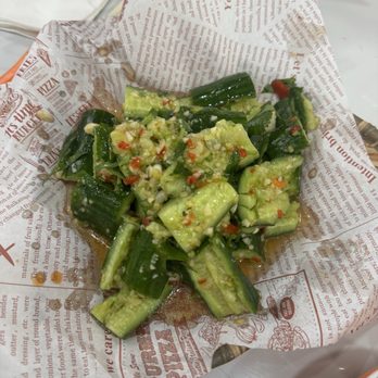 Chuanhi Clay - Cold cucumber side dish was garlicky and hot! - Hot Pot Near Me - San Jose, California
