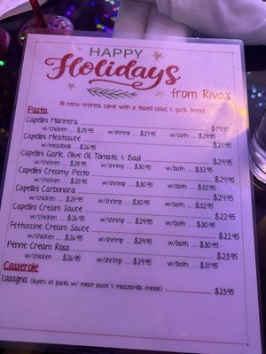 Menu photo 2 Riva's Italian Restaurant Houston, TX Menu photo 2 Riva's Italian Restaurant Houston, TX