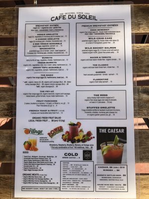 Menu photo 2 Cafe Du Soleil Vancouver, BC