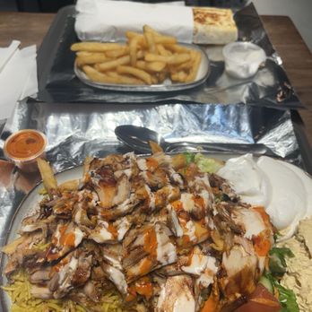 Alpha’s Shawarma - Chicken shwarma plate and a mix shwarma wrap combo - Middle Eastern Near Me - Toronto, Ontario