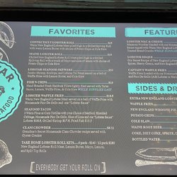 Lobstar Food Truck - Menu - Jan 2023