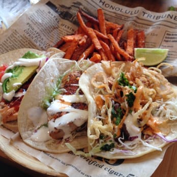 Pacific Catch - Taco trios with sweet potato fries - Seafood Near Me - San Francisco, California