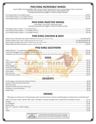 Menu photo 4 Pho King Wing Colorado Springs, CO