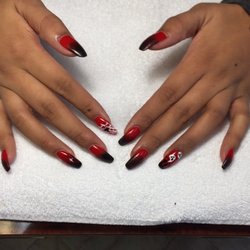 Full set gel S N S powder and hand design by LilLi