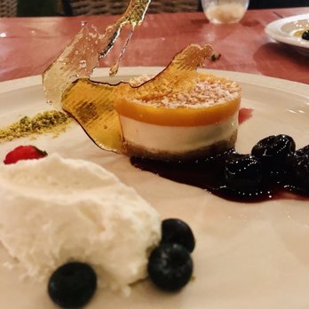 Mangia e Bevi - Panna cotta with passion fruit jelly - lovely! - Italian Near Me - Oceanside, California
