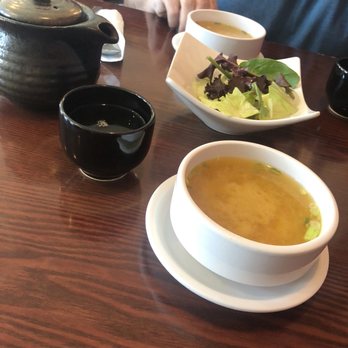 Chakara Sushi & Bar - Miso Soup, Salad, and Green Tea - Bars Near Me - Fairport, New York
