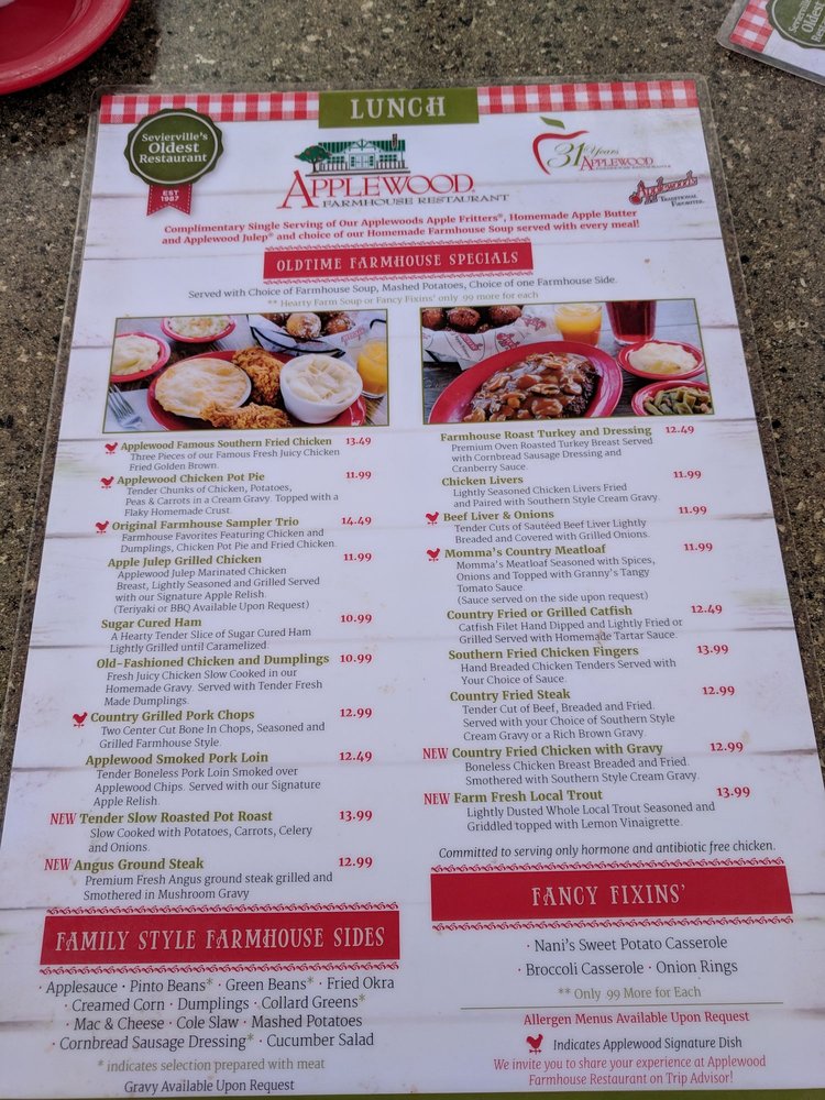 Applewood Farmhouse Restaurant 661 Photos 953 Reviews American Traditional 240 Apple Valley Rd Sevierville Tn Restaurant Reviews Phone Number