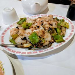 Fish with black bean sauce. Fish with black bean sauce.