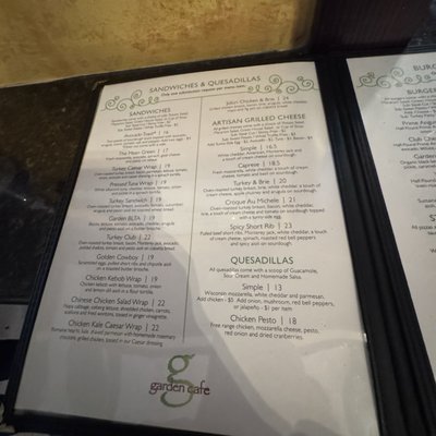 Menu photo 1 Garden Cafe Sherman Oaks, CA Menu photo 1 Garden Cafe Sherman Oaks, CA
