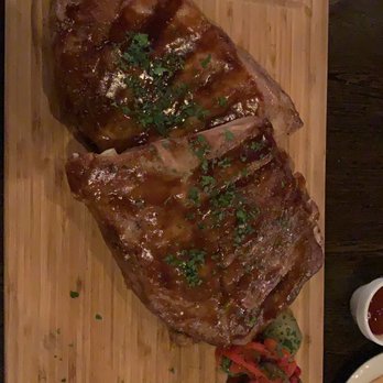 Steakhouse 66 - 1kg of pork ribs (asked for extra sauce on the side) full rack doesn't come with chips - Steakhouses Near Me - Docklands, VIC Steakhouse 66 - 1kg of pork ribs (asked for extra sauce on the side) full rack doesn't come with chips - Steakhouses Near Me - Docklands, VIC