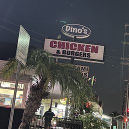 Exterior outside entrance of Dino's Famous Chicken - Dino's Famous Chicken Family Meal - Pico Rivera, California Exterior outside entrance of Dino's Famous Chicken - Dino's Famous Chicken Family Meal - Pico Rivera, California
