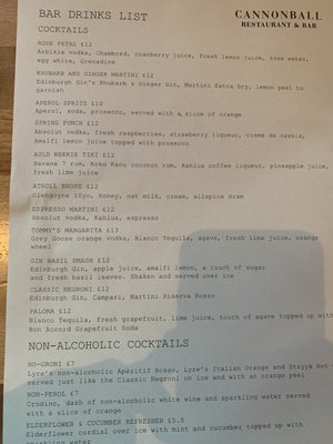 Menu photo 5 Cannonball Restaurant & Bar Edinburgh, EDH