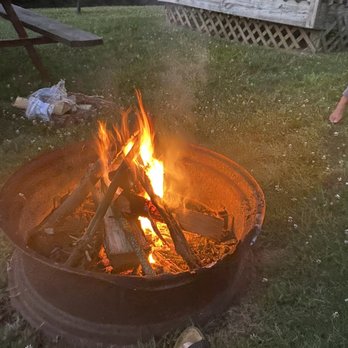 Fancy Gap Cabins And Campground - Fire pit in front of cabin - Campgrounds Near Me - Fancy Gap, Virginia Fancy Gap Cabins And Campground - Fire pit in front of cabin - Campgrounds Near Me - Fancy Gap, Virginia