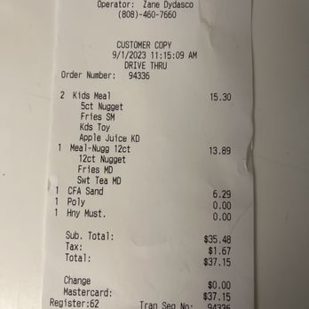 Chick-fil-A - No kids fries in either meal, and no Poly sauce... yet $37. Crazy. - Chicken Shop Near Me - Honolulu, Hawaii Chick-fil-A - No kids fries in either meal, and no Poly sauce... yet $37. Crazy. - Chicken Shop Near Me - Honolulu, Hawaii