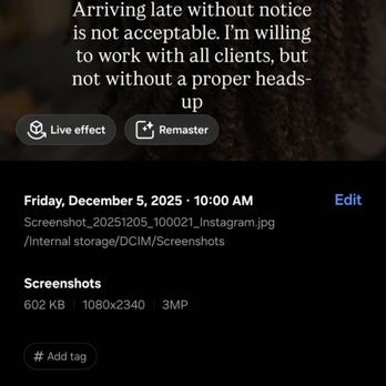 Curl Cove Studio - Time stamped and dated screenshot of your story - Hair Stylists Near Me - Riverdale, Georgia Curl Cove Studio - Time stamped and dated screenshot of your story - Hair Stylists Near Me - Riverdale, Georgia