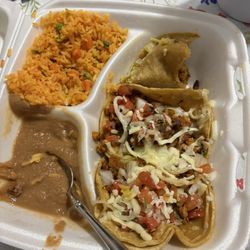 Al Pastor 3 Tacos Dinner Plate