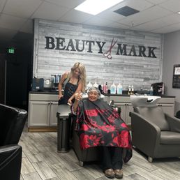 Mom enjoying her time at the Salon. Mom enjoying her time at the Salon.