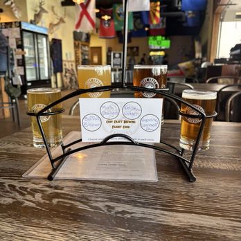 Cody Craft Brewing - Flight of four beer - Breweries Near Me - Cody, Wyoming