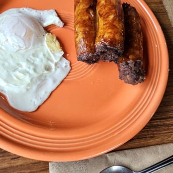 Tastebuds Bistro - Egg and housemade sausage links - American Near Me - Lincoln City, Oregon Tastebuds Bistro - Egg and housemade sausage links - American Near Me - Lincoln City, Oregon