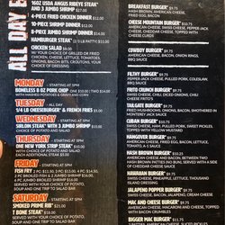 Wild Cat Bar & Grill - Menu