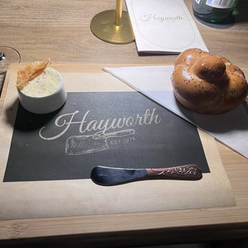 Hayworth - Challah Knot with Whipped Chicken Schmaltz - New American Near Me - Henderson, Nevada