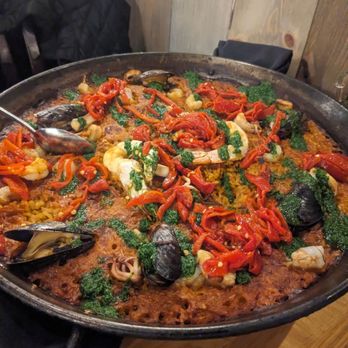 Mediterrano - Seafood paella - Mediterranean Near Me - Ann Arbor, Michigan