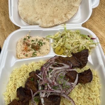 Paros Chicken - Beef Shish Kebab. Overcooked and under seasoned for my taste. - Mediterranean Near Me - Los Angeles, California Paros Chicken - Beef Shish Kebab. Overcooked and under seasoned for my taste. - Mediterranean Near Me - Los Angeles, California
