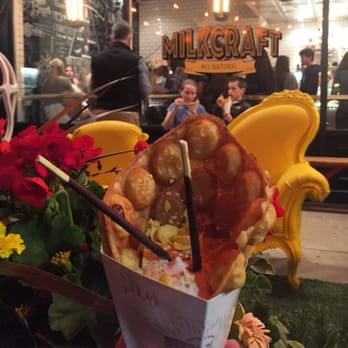 Milkcraft - The bubble cone! - Desserts Near Me - Fairfield, Connecticut
