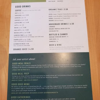 Good Kitchen + Market - Menu - Coffee & Tea Near Me - Marietta, Georgia