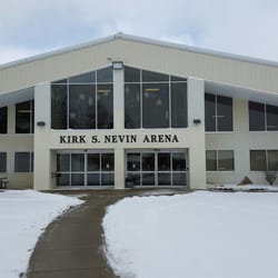 Kirk S. Nevin Arena - Front of building (in February!)