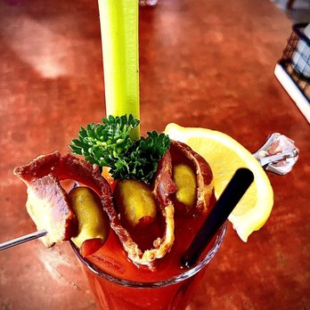 Roses Restaurant - Bloody Mary garnished with thick slab bacon, and much more - Breakfast & Brunch Near Me - Lee, Massachusetts Roses Restaurant - Bloody Mary garnished with thick slab bacon, and much more - Breakfast & Brunch Near Me - Lee, Massachusetts