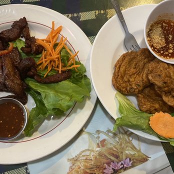 Jitlada - Jerky and shrimp cakes - Thai Near Me - Los Angeles, California