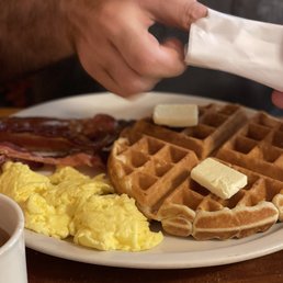 Waffle  with  and
