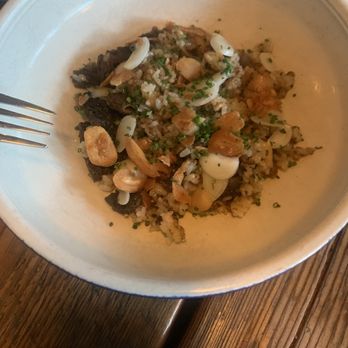 Rich Table - FRIED RICE A LA PLANCHA, MOREL MUSHROOM, ROASTED GARLIC - New American Near Me - San Francisco, California