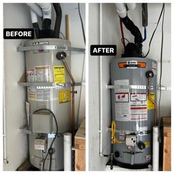 Lorenzo Heating & Cooling - Exhaust motor failure. Our customer decided to replace the entire water heater due to a delay in the part alone.