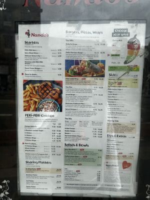 Menu photo 2 Nando's Edinburgh, EDH